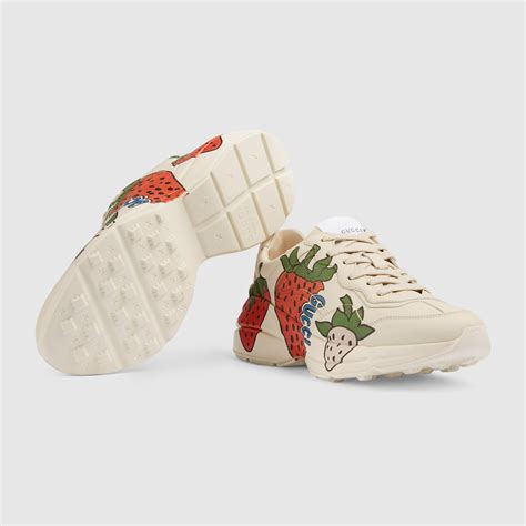 gucci strawberry rhyton|gucci strawberry shoes.